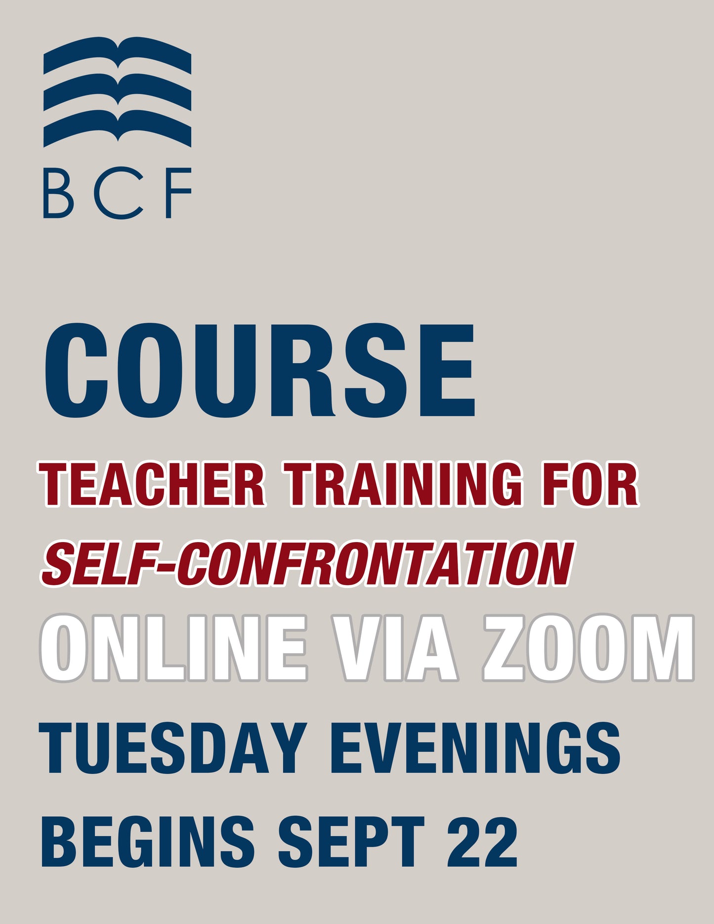 COURSE - Teacher Training for Self-Confrontation Classes 2026 - $90 plus shipping