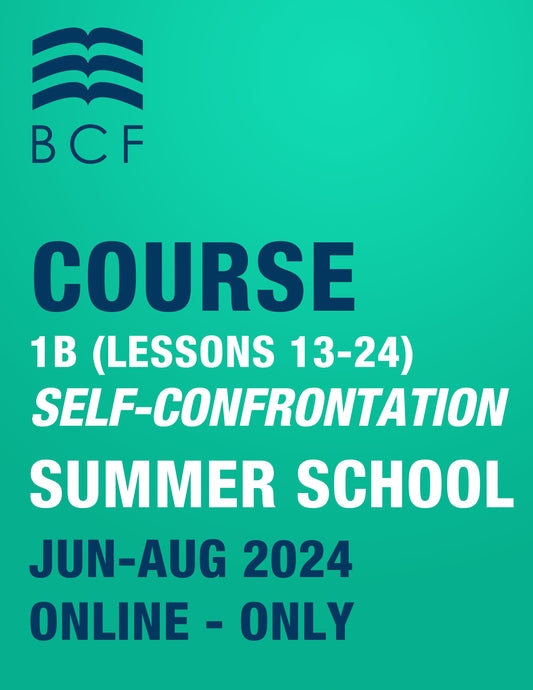 COURSE - Self-Confrontation Summer School 1B lessons 13-24 - $25