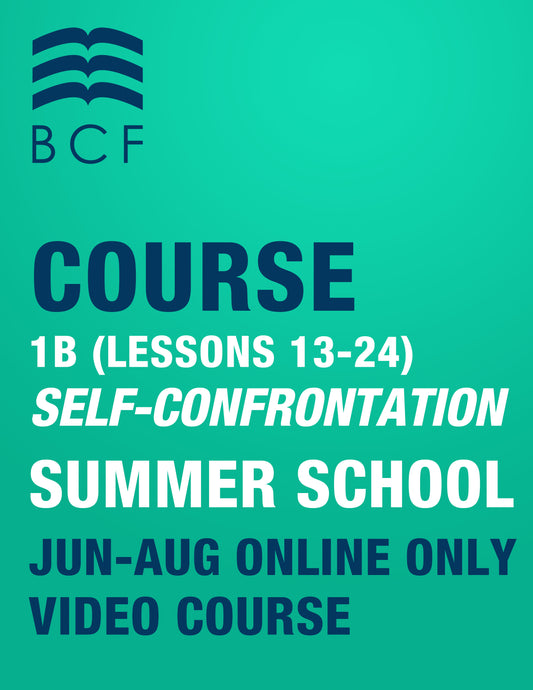 COURSE - Self-Confrontation Summer School 1B lessons 13-24 - $25 2026